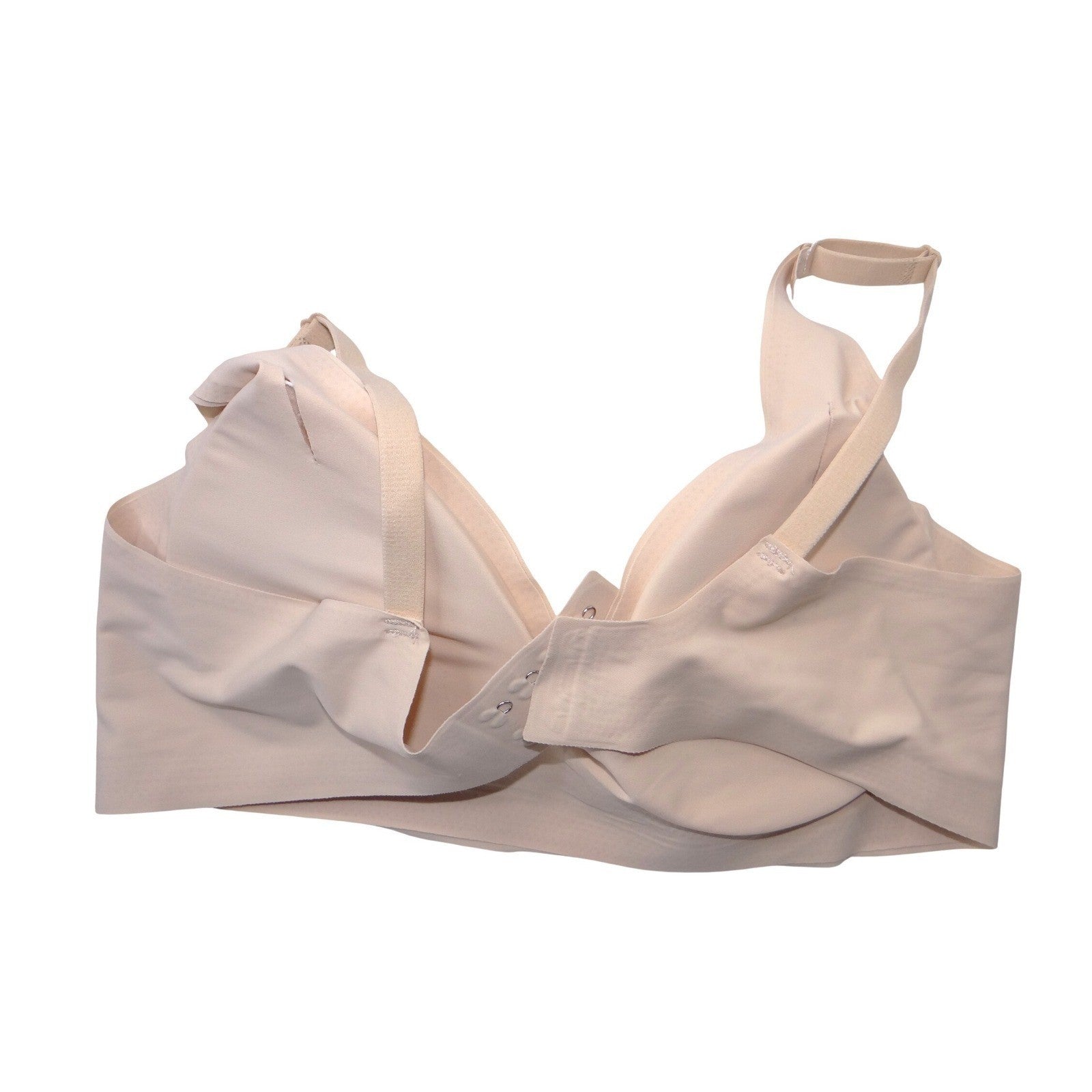 Seamless Wireless Bralette Beige Nude Adjustable Straps Size XL Comfort Bra