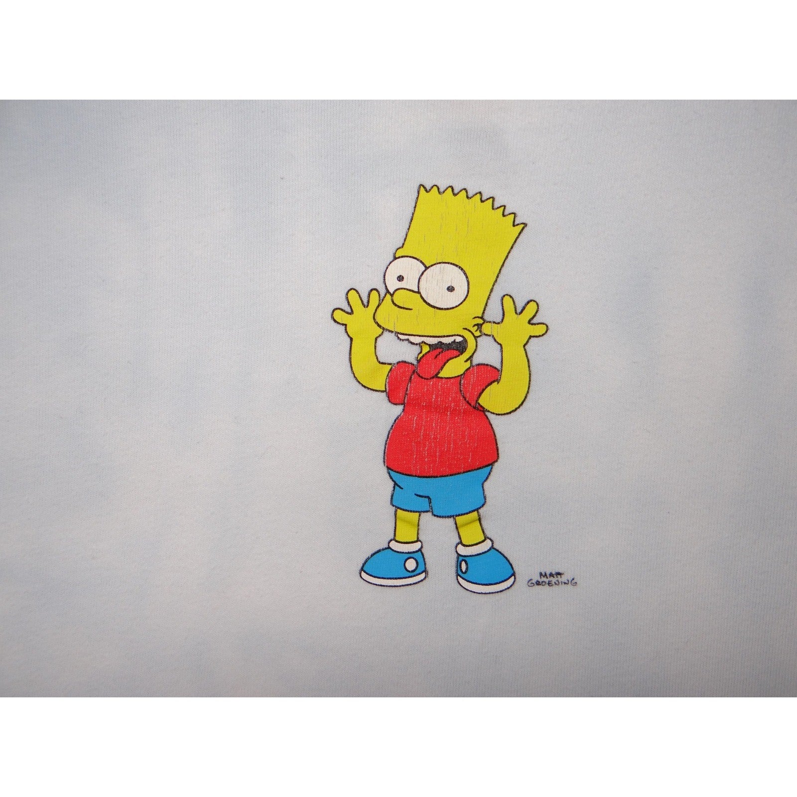 Billabong The Simpsons Bart Simpson T Shirt Mens Medium Light Blue Graphic Tee