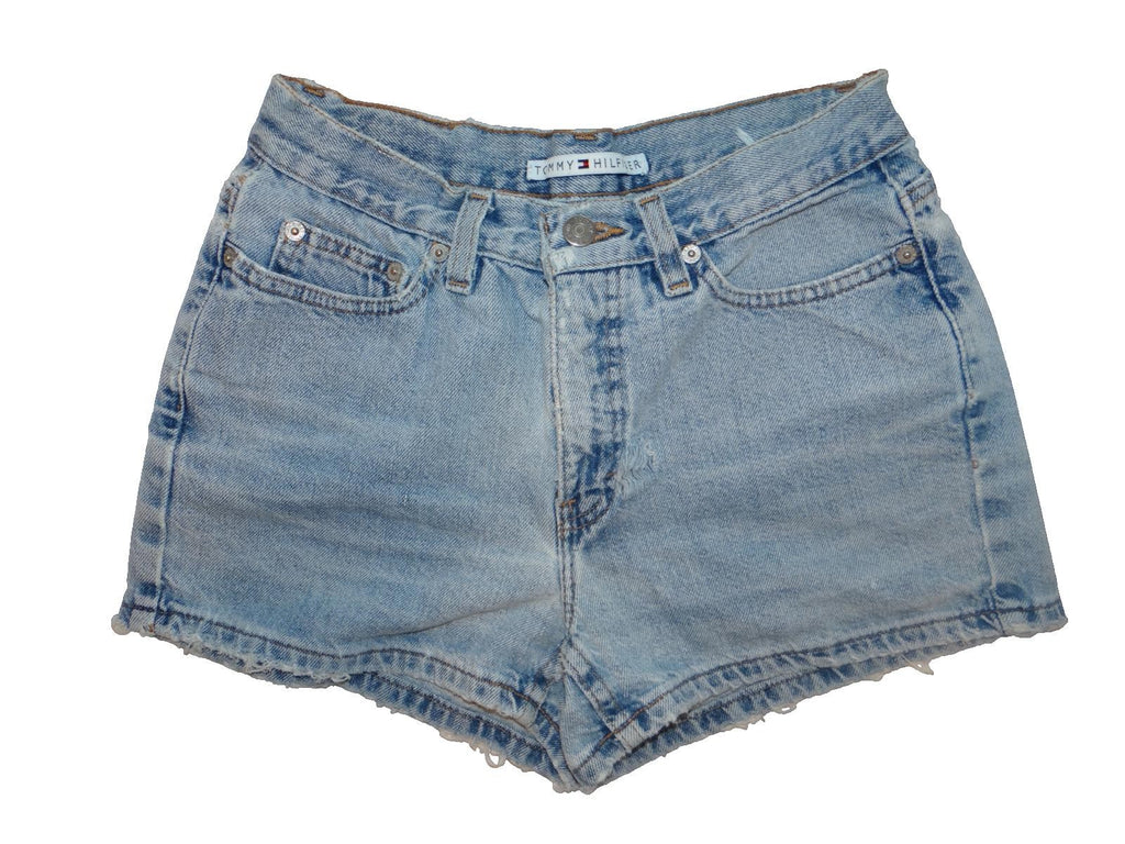 Y2K Tommy Hilfiger Women's Denim Shorts Light Wash