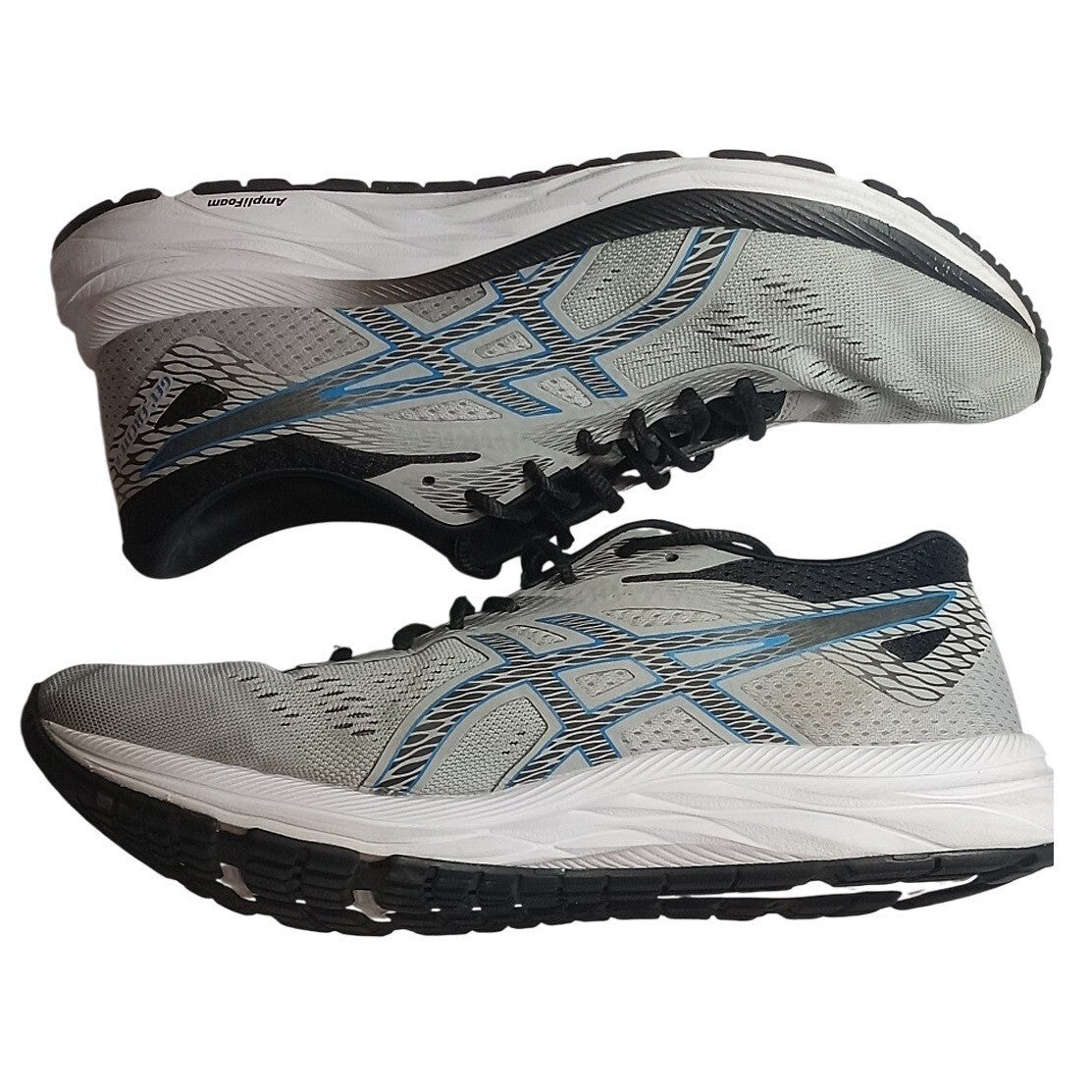 ASICS Gel Excite 6 Running Shoes Men's Size 9.5 Gray Blue Athletic Sneakers