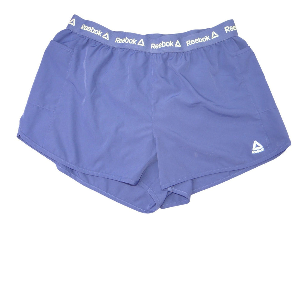 Reebok Womens Running Shorts Elastic Waistband Blue XL