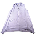 Khakis & Co Blue White Stripe Sleeveless Collared Shirt Tunic Top Women Medium