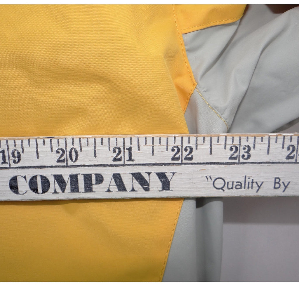 Free Country FCXtreme Mens Yellow Grey Hooded Ski Jacket Fleece Lined Small