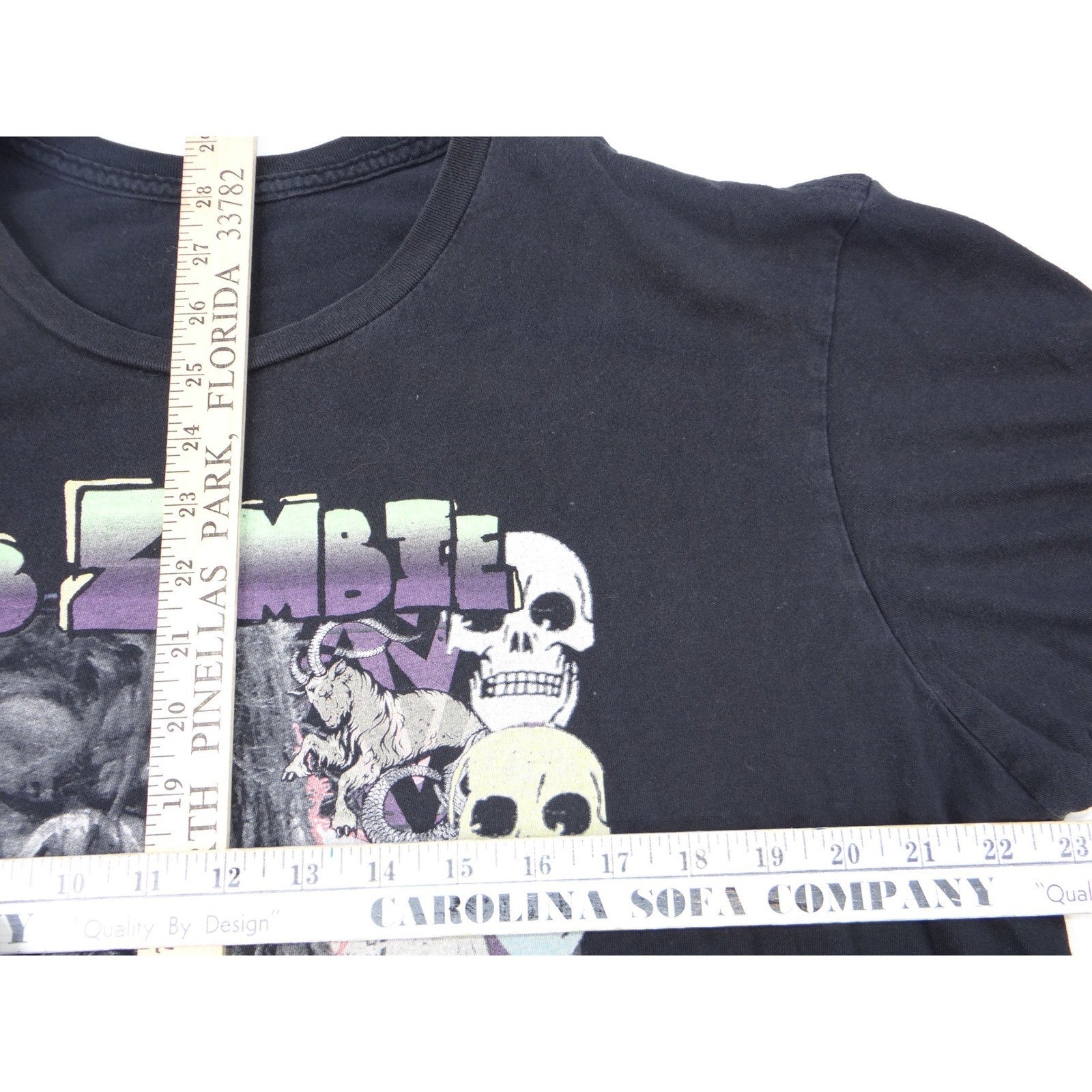 Rob Zombie Graphic T Shirt Black Short Sleeve Mens Size XL