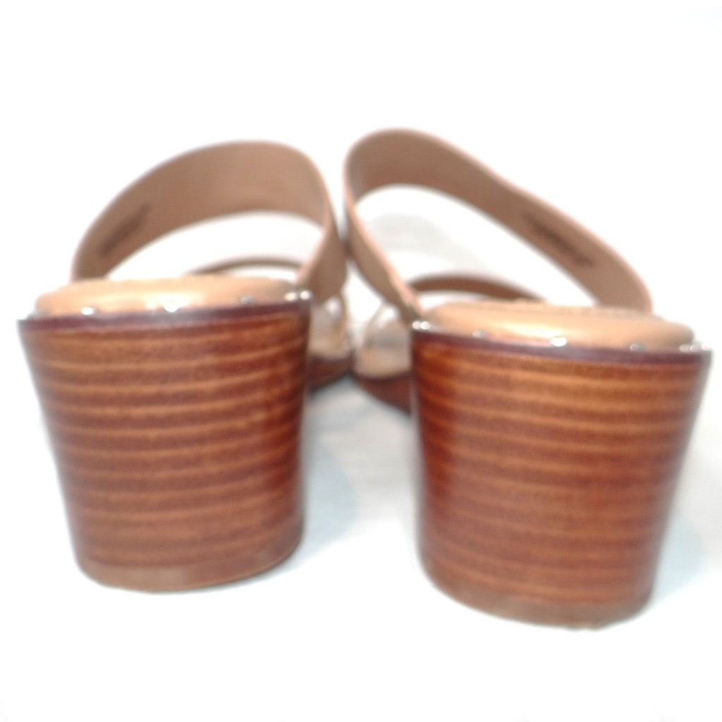 Steve Madden Henrietta Tan Studded Wedge Sandals HNRT01S1 Mens 8.5M