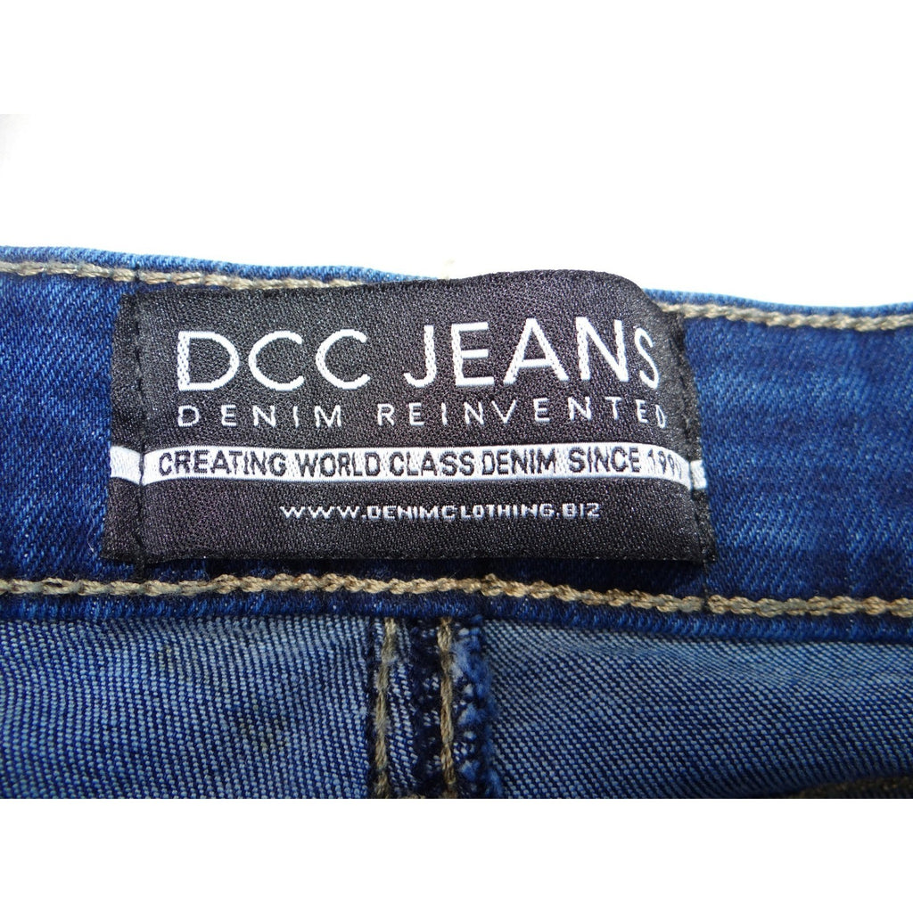 DCC JEANS Women Slim Fit Dark Wash Distressed Denim Jeans