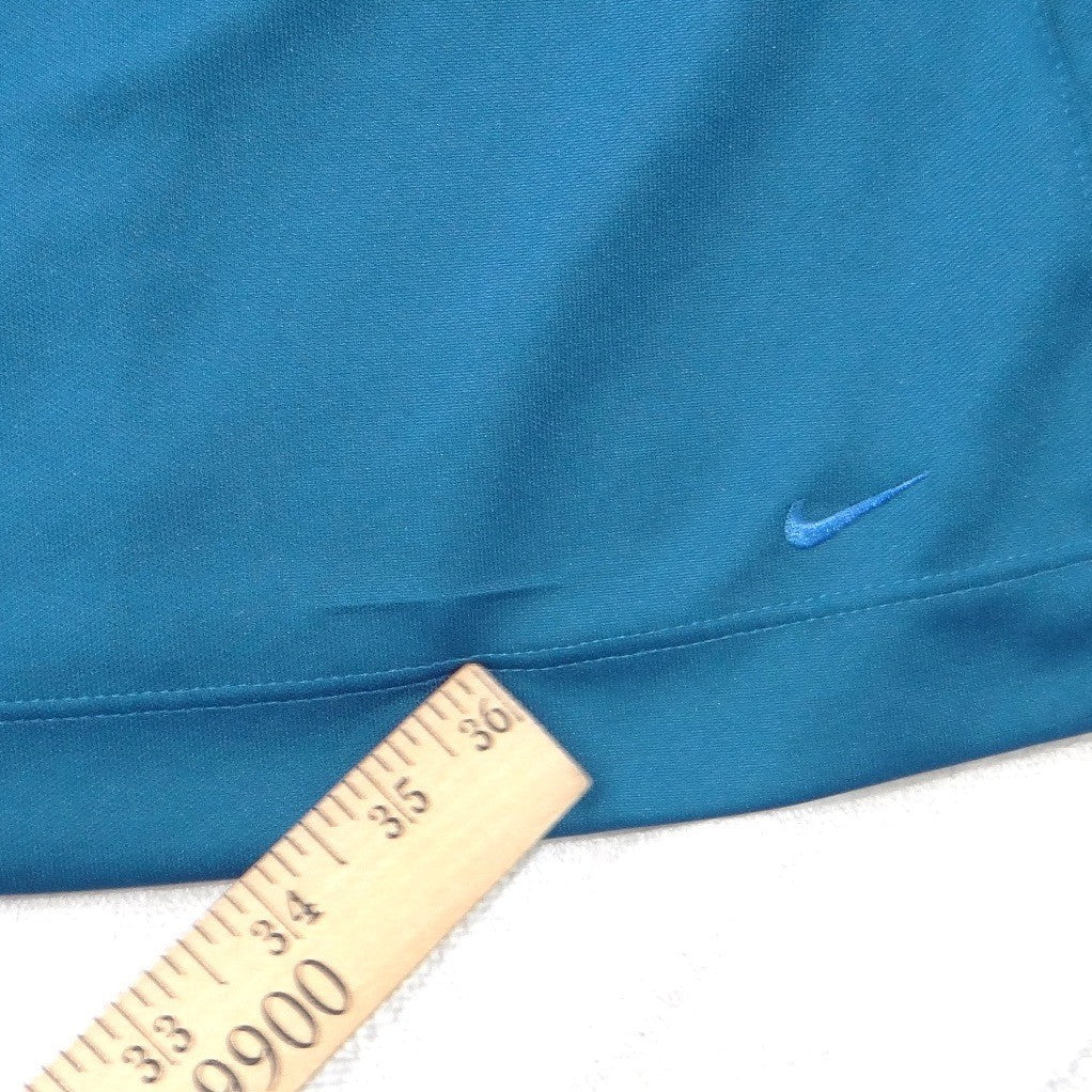 Nike Golf Womens Sleeveless Polo Shirt Teal Blue Fit Dry Medium