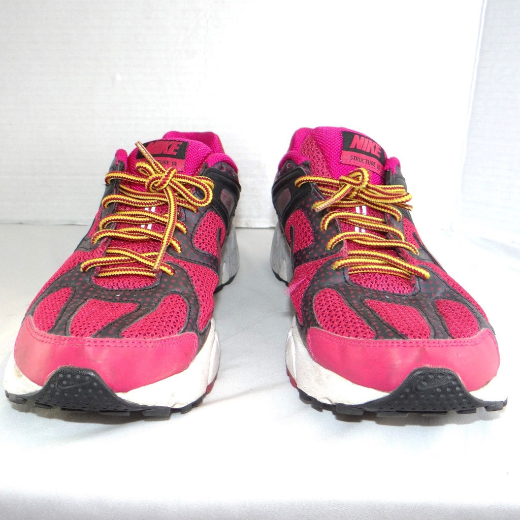 Nike Air Zoom Structure 14 Womens Pink Black Running Shoes Size 9