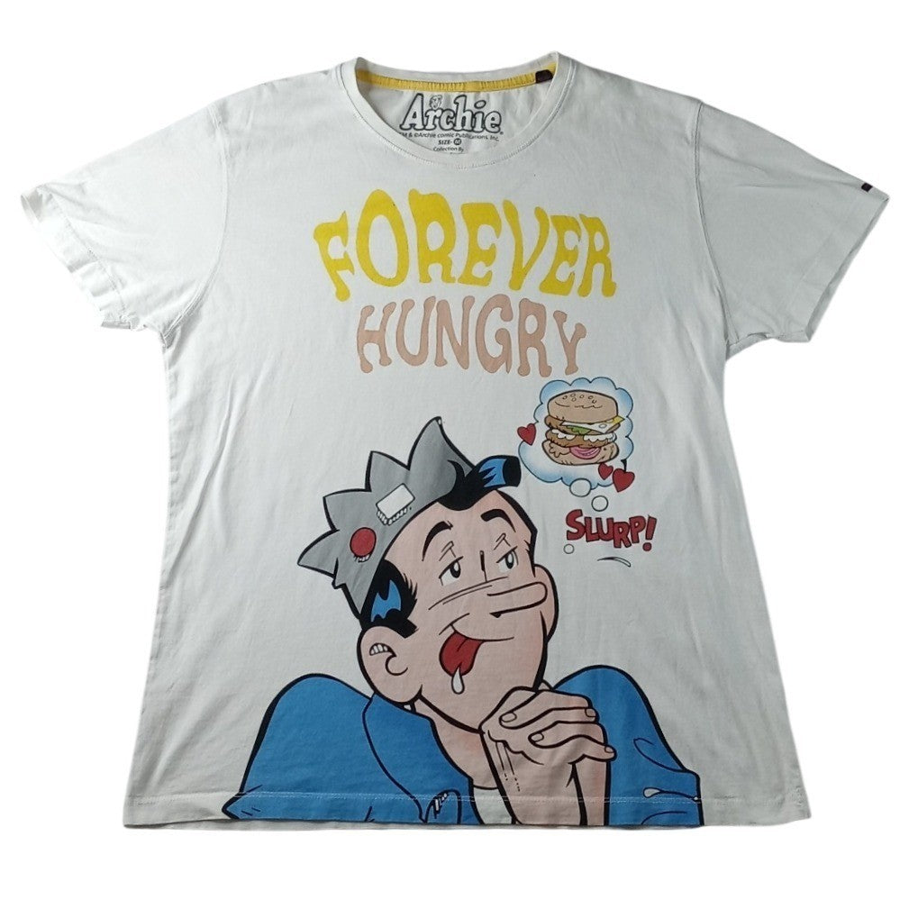 Rare Archie Comics Forever Hungry Graphic Tee Shirt White Men's Status Quo