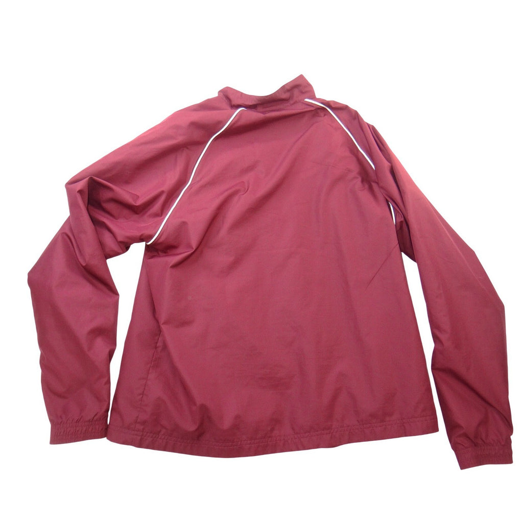Under Armour Mens XL Maroon Full Zip Track Jacket Mesh Lined Burgundy Mock Neck