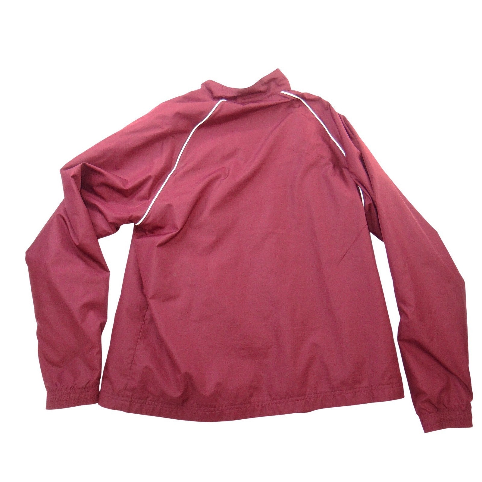 Under Armour Mens XL Maroon Full Zip Track Jacket Mesh Lined Burgundy Mock Neck