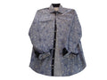CON.STRUCT Slim Fit Men's Dress Shirt Blue Paisley Pattern
