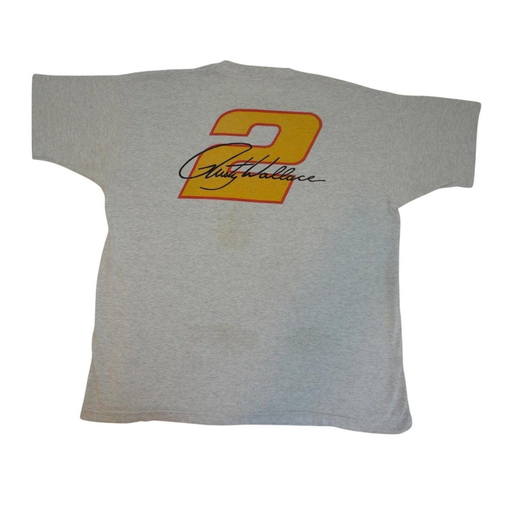 Vintage Rusty Wallace Racing T-Shirt Distressed