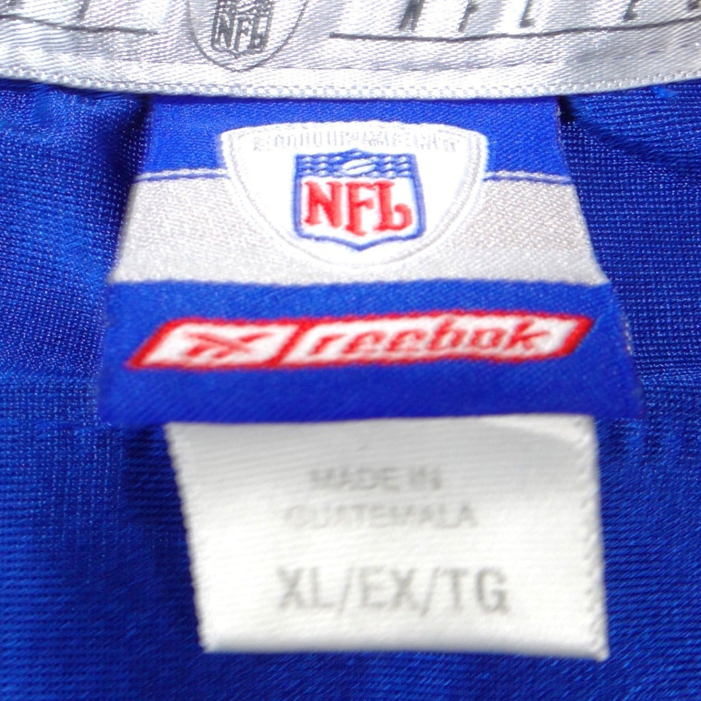 New York Giants Tiki Barber 21 Jersey VTG Mens XL Blue Mesh Football Reebok NFL