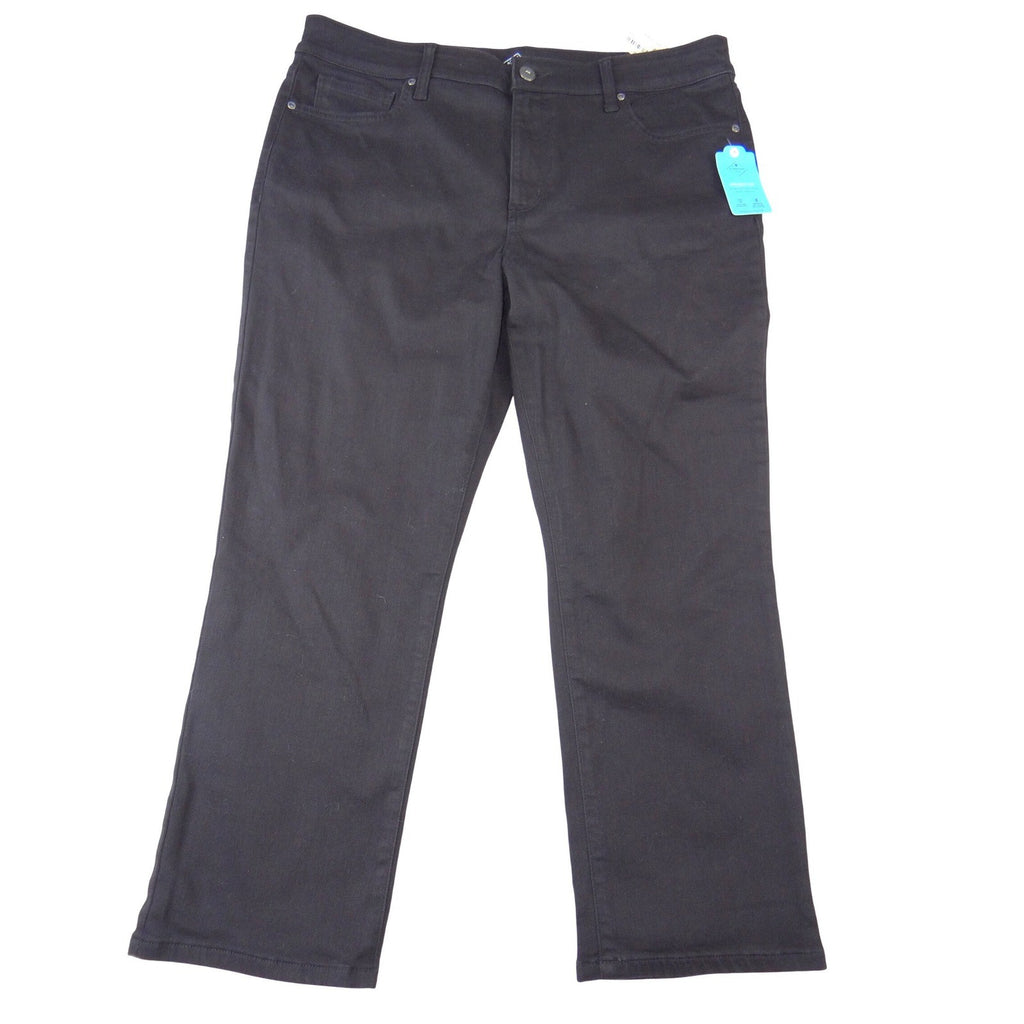 NWT-St Johns Bay Secretly Slender Straight Leg Black 16P Short Tummy Control