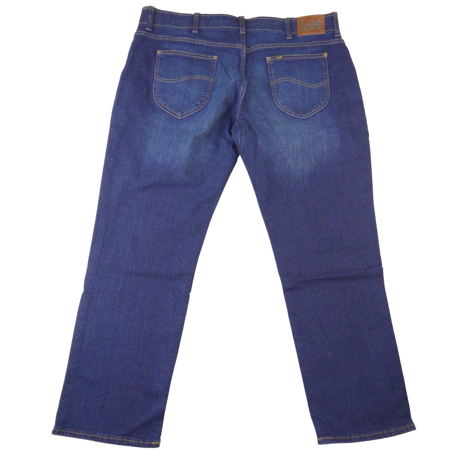NWT-Lee Mens Active Stretch Straight Taper Jeans Dark Wash 40x30 Motion Flex