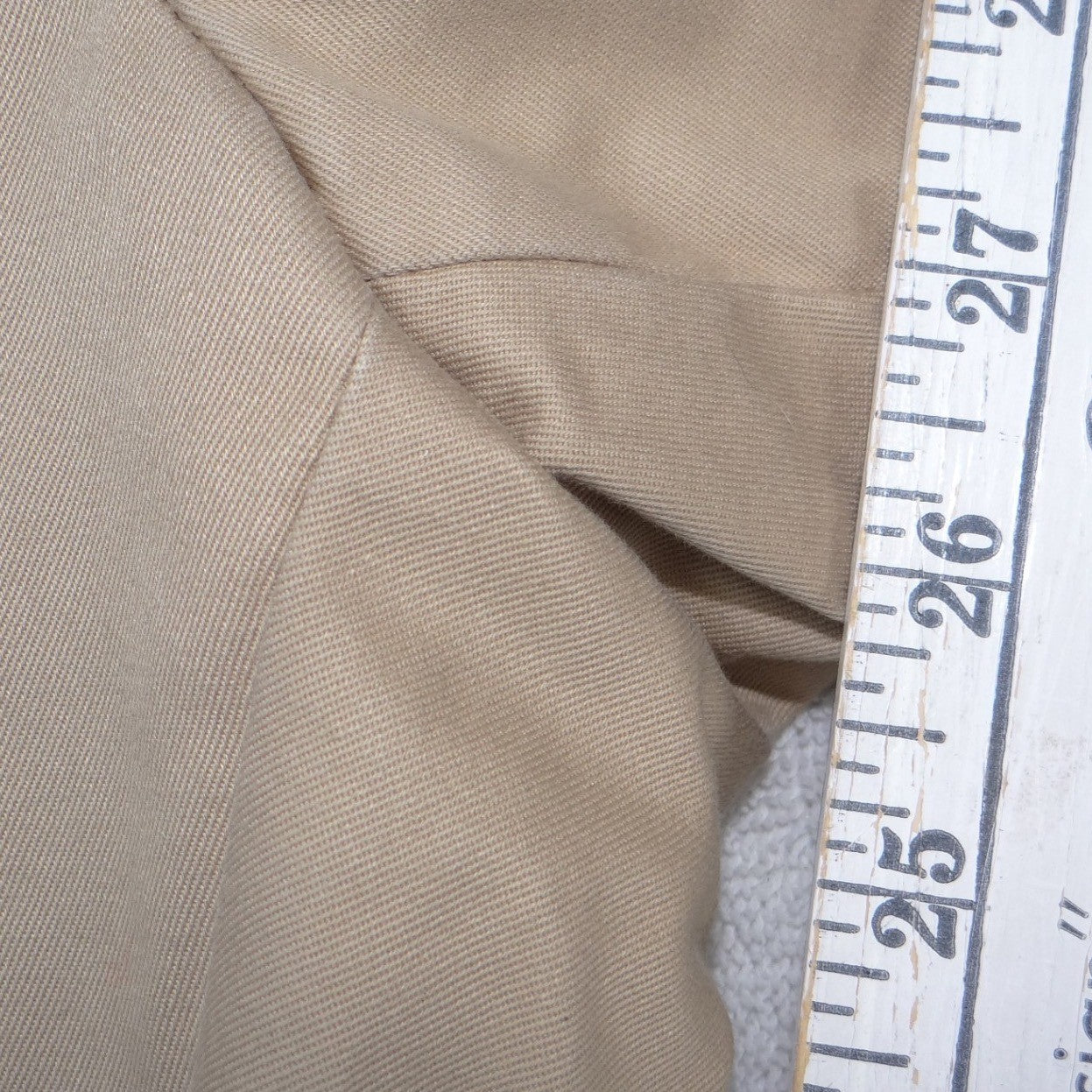 Brooks Brothers Khaki Chino Pants Mens 44x26 Stretch Waistband Cuffed Trousers