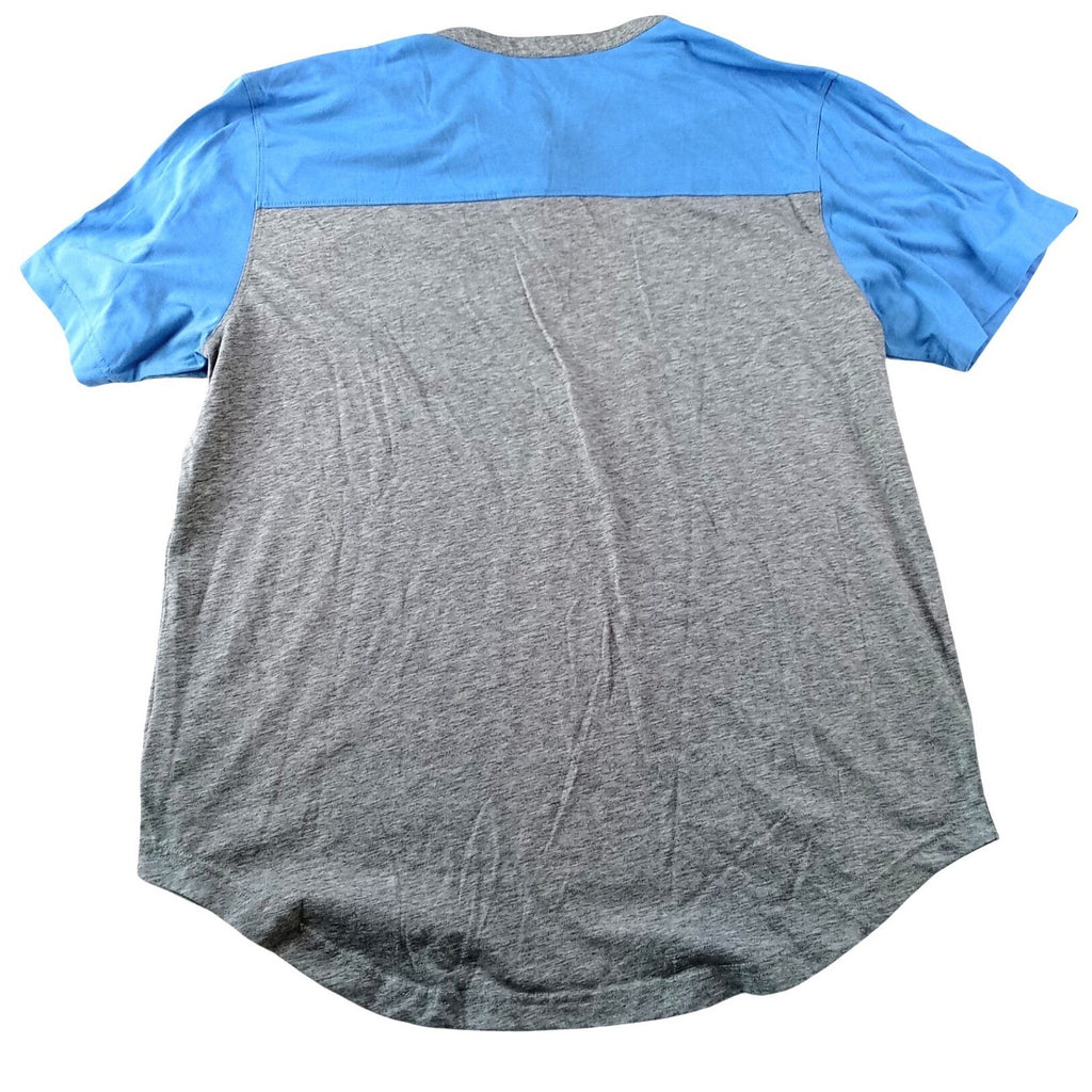 Nike Milwaukee Brewers Cooperstown Collection Henley Shirt Mens XL Grey Blue