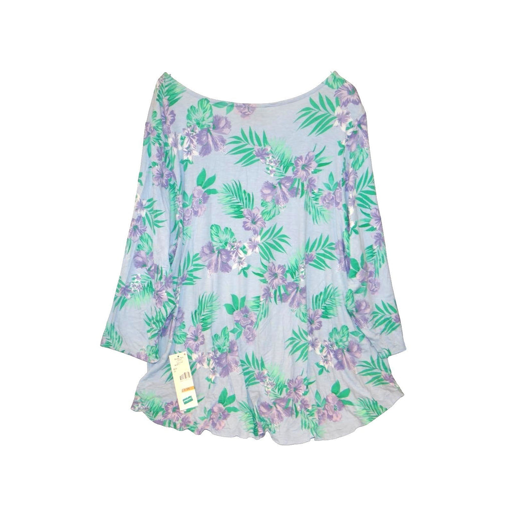 Ruby Rd. Women's 3X Long Sleeve Floral Top