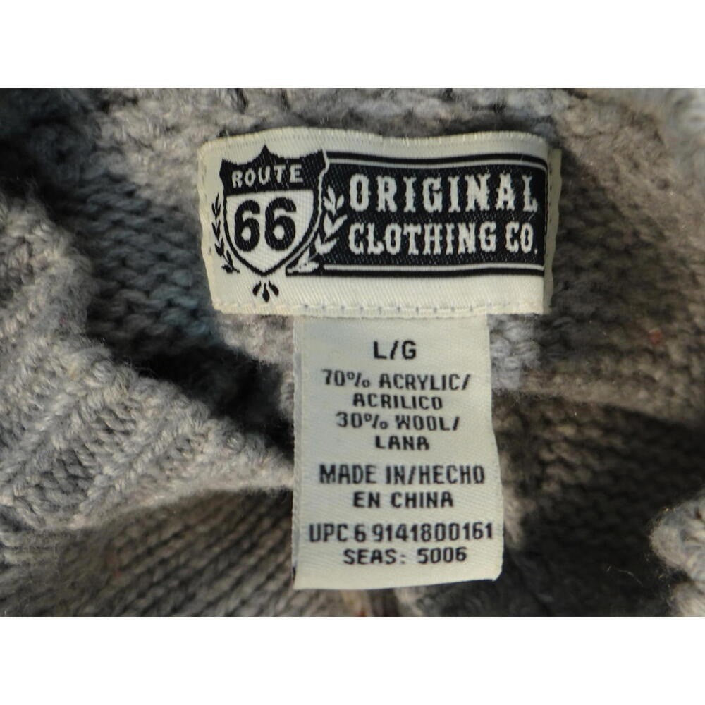 Men's Route 66 Original Clothing Co. Wool Blend Sweater Size L