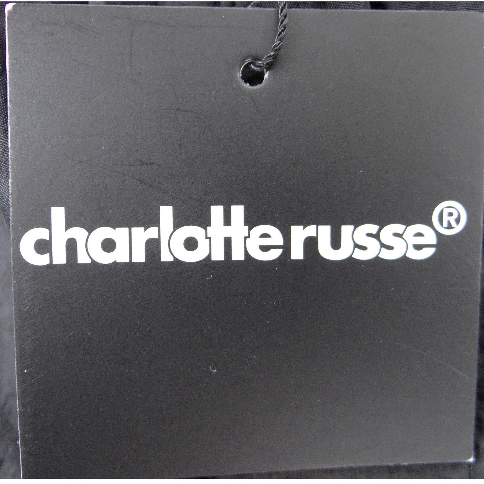 NWT-Charlotte Russe Womens Black Nylon Athletic Shorts Side Toggles S