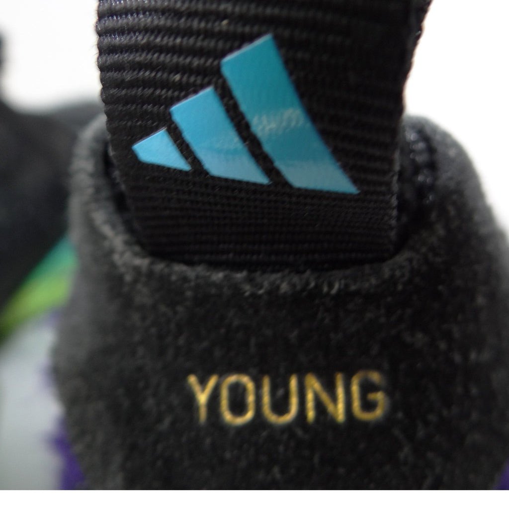 Adidas Trae Young 2.0 Mens 5.5 Basketball Shoes Black Purple Neon