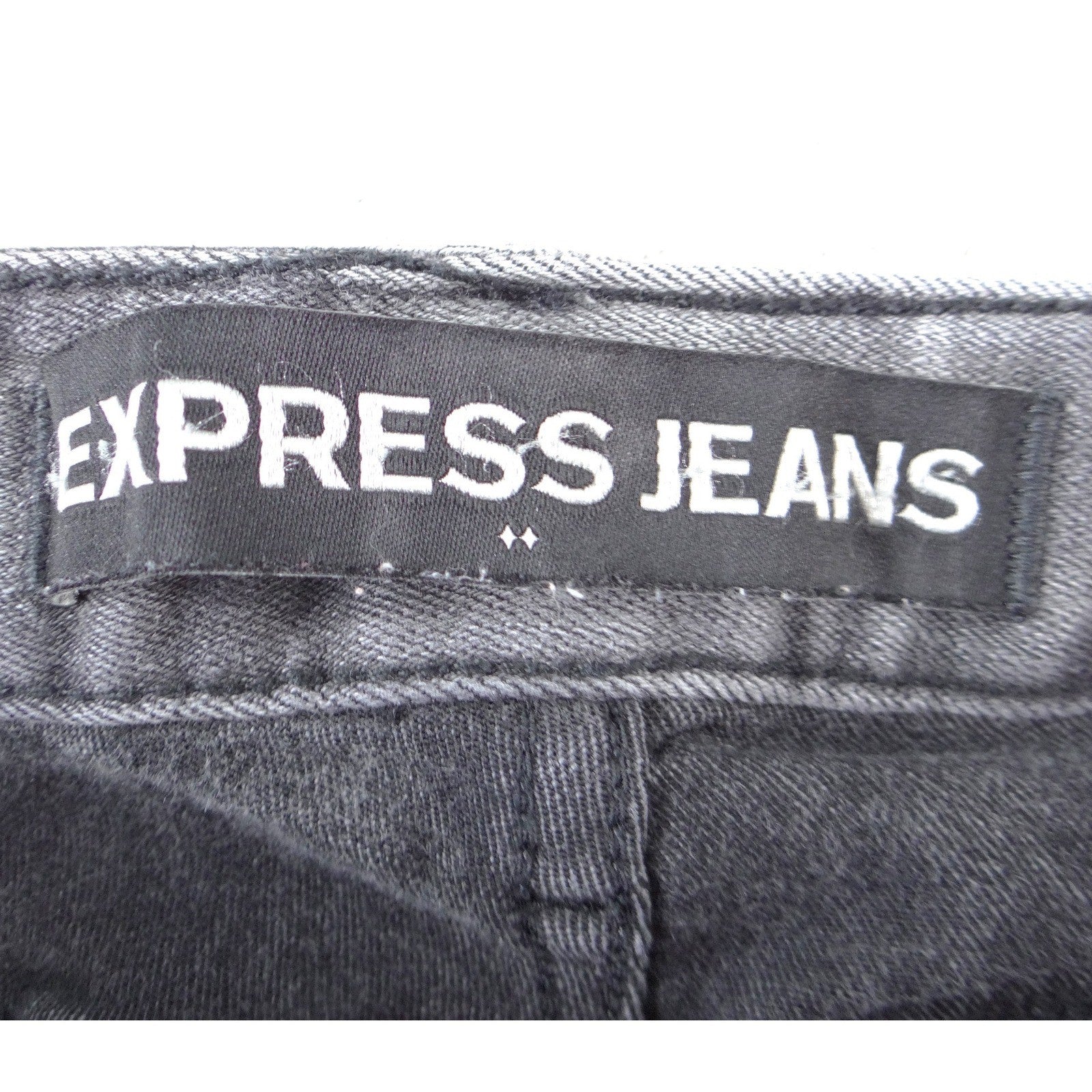 Express Jeans Mens Mia Mid Rise Skinny Gray Marble Wash Denim Size 6
