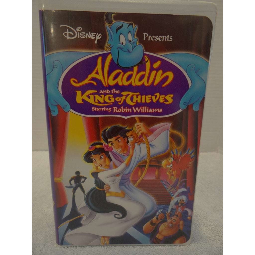 Disney Aladdin and the King of Thieves VHS Robin Williams Clamshell 1996