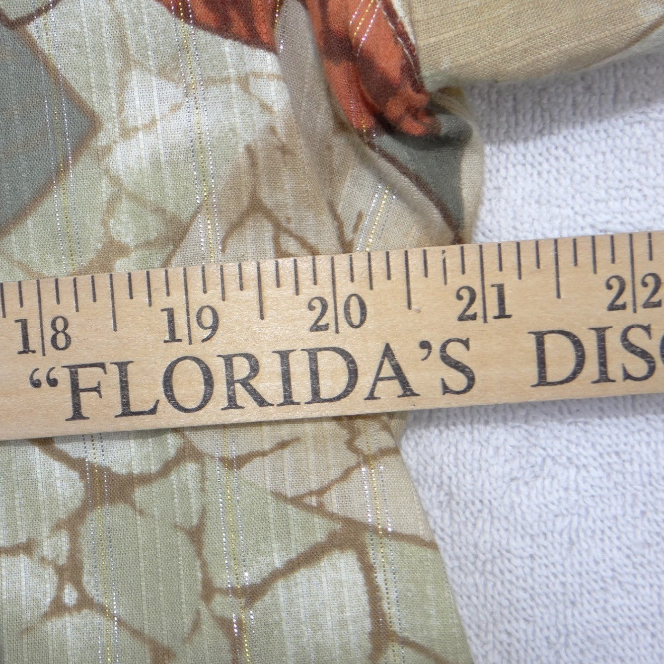 Alfred Dunner Vintage Women Sz 12 Floral Button Front Blouse Metallic Green Rust