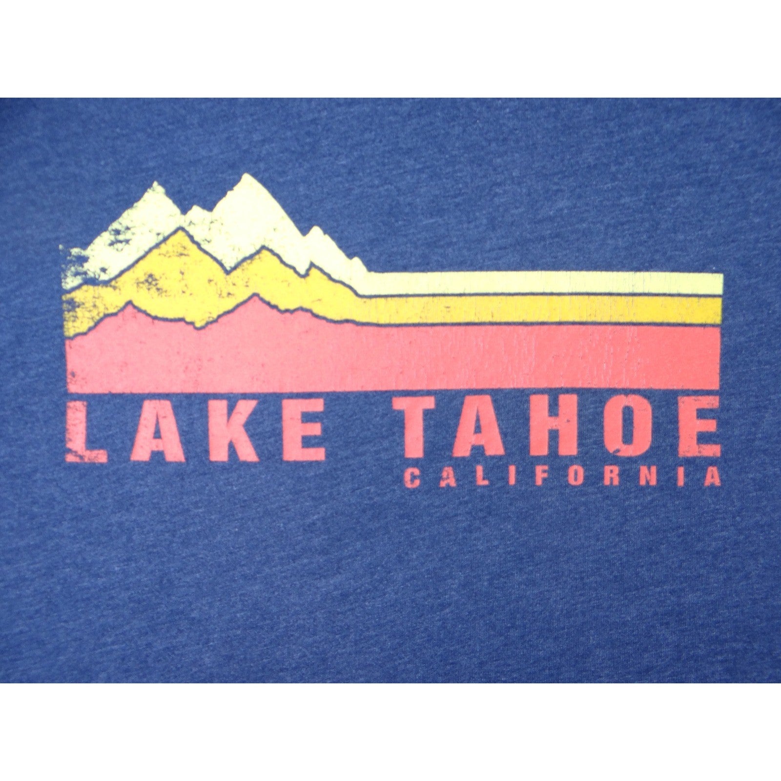 Coastal Classics Lake Tahoe California Mens T Shirt Navy Blue Graphic Tee