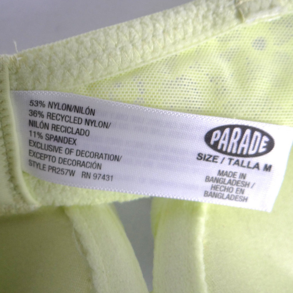 Parade Lime Green Floral Lace Balconette Bra Underwire Padded Rose PR257W Size M