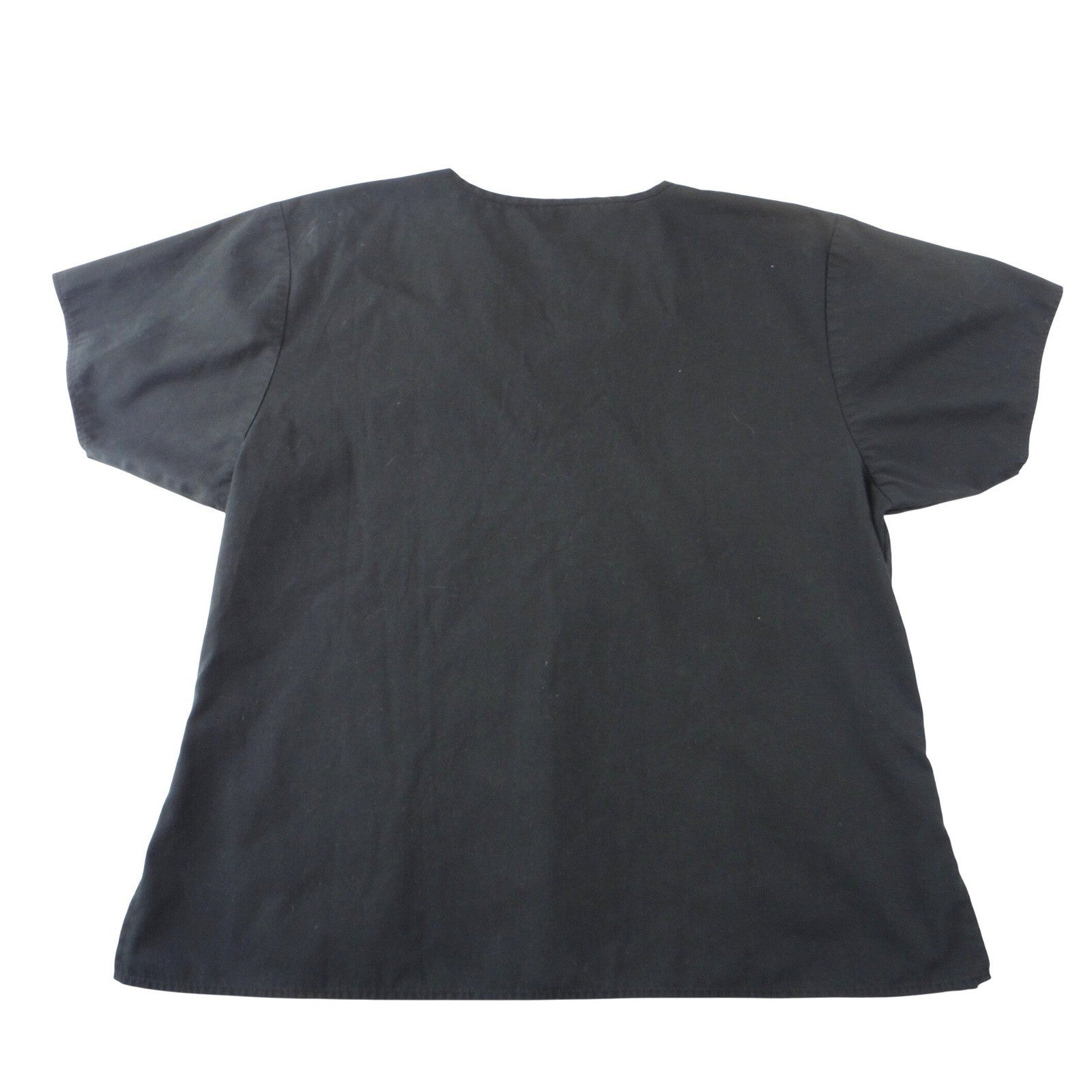 Koi Womens XL Black V-Neck Short Sleeve Medical Scrub Top Front Pockets