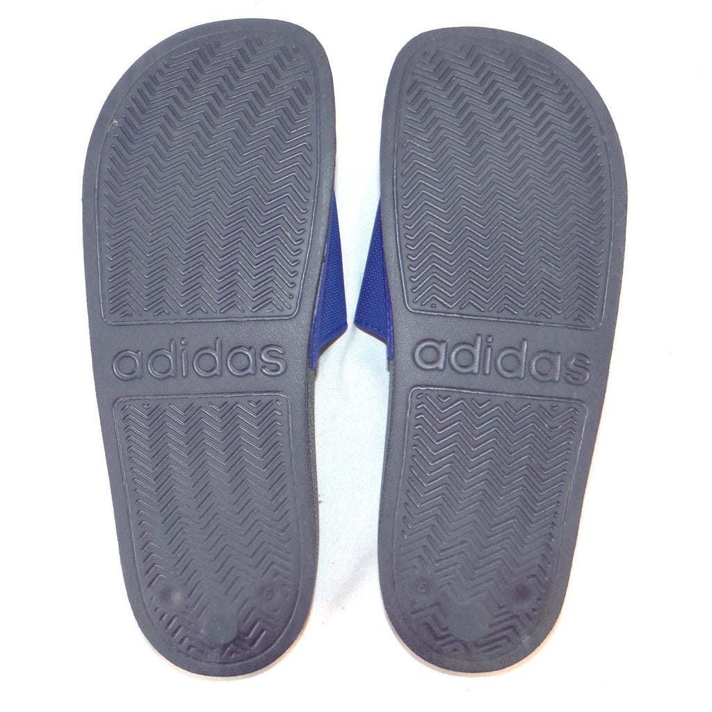 Adidas Adilette Shower Slides Blue Navy Kids Sandals Size 5