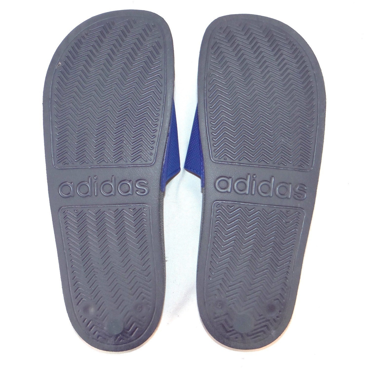 Adidas Adilette Shower Slides Blue Navy Kids Sandals Size 5