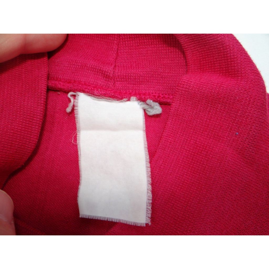 Vintage Women's Red Mock Neck Ribbed Long Sleeve Casual Top Shirt XL