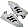 Adidas Grand Court 2.0 Shoes White Black Stripes Low Top Sneakers Mens Size 7