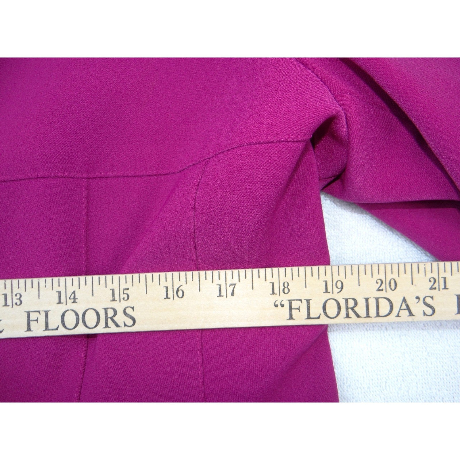 Le Suit Vintage Petite Women Magenta Pink 2 Piece Skirt Suit Blazer Set Size 10P