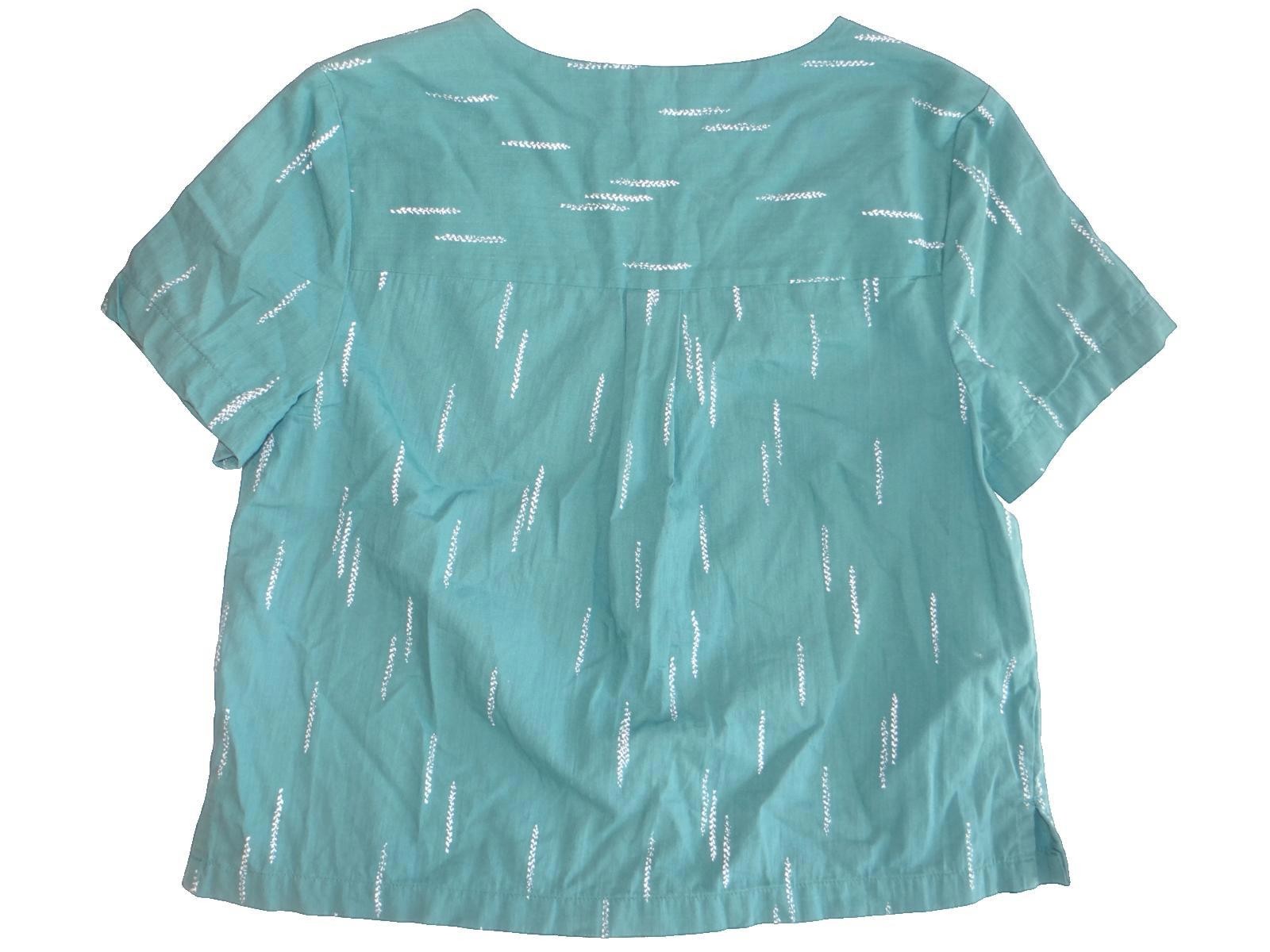 Ana Women's Short Sleeve Button Front Top - 3x
