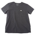 FIGS Technical Collection Black V-Neck Short Sleeve Scrub Top Womens Large