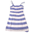 LOFT Petites Blue White Striped Linen Blend Sundress Size 0P