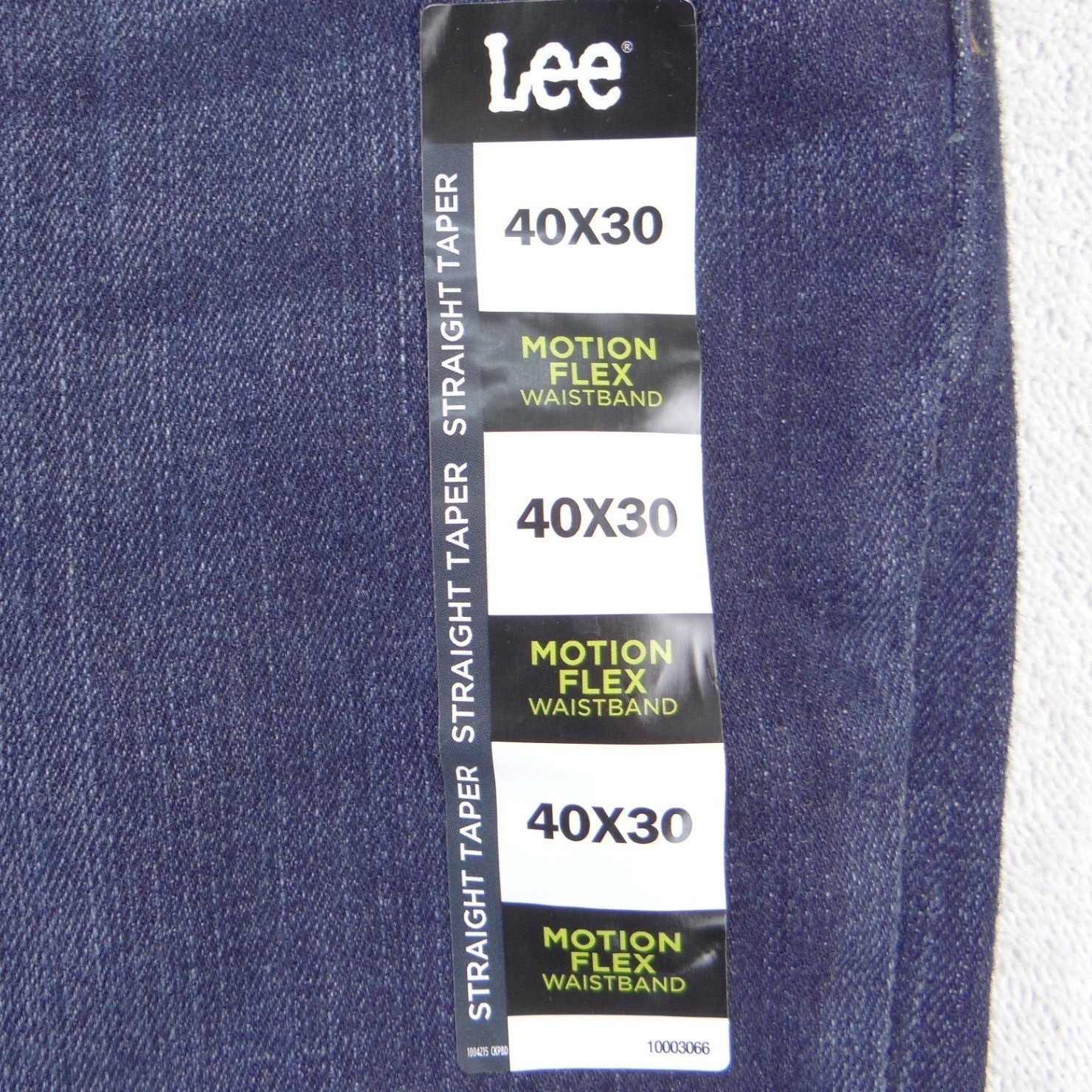 NWT-Lee Mens Active Stretch Straight Taper Jeans Dark Wash 40x30 Motion Flex