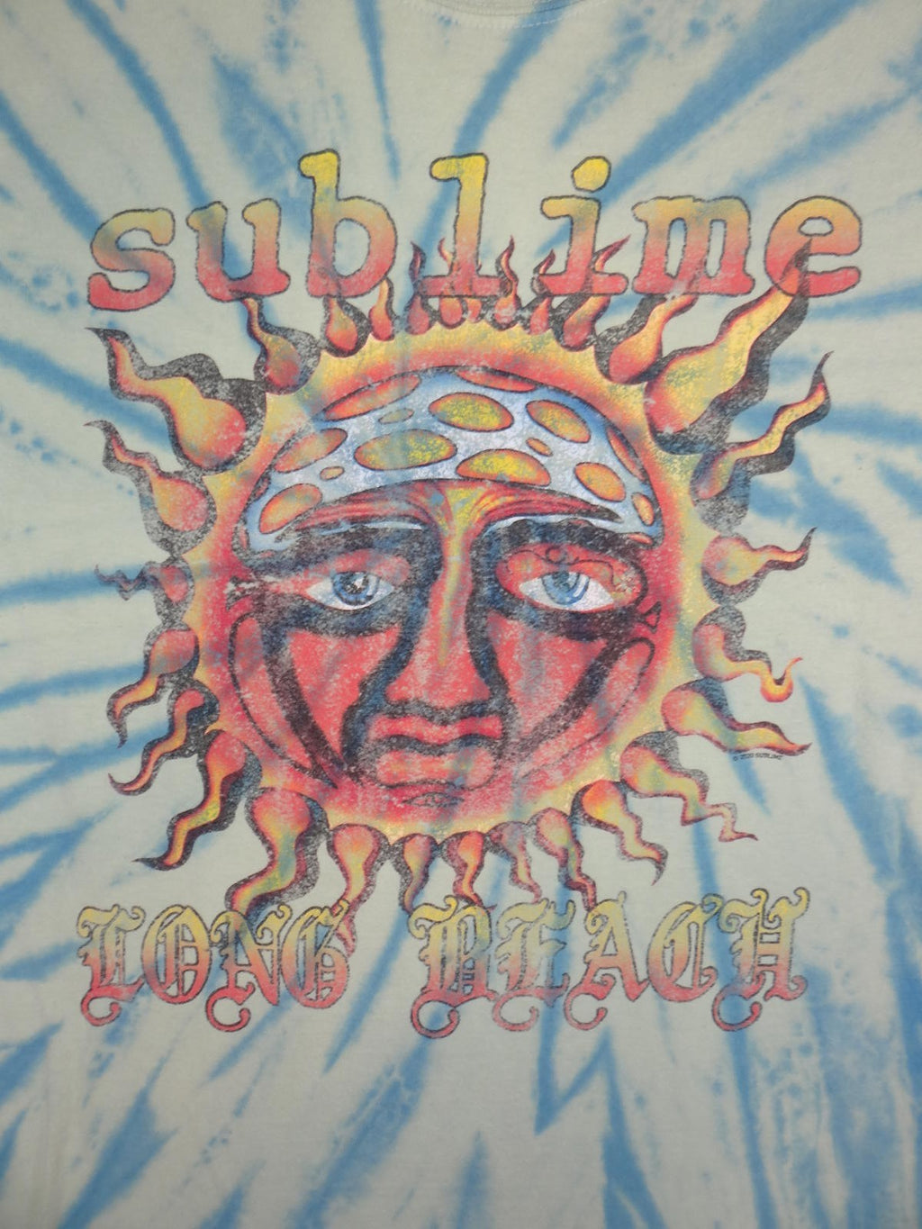 Sublime Long Beach Tie-Dye Graphic T-Shirt Medium