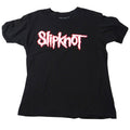 Slipknot Black T Shirt Graphic Band Logo Women's Size Large