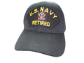 U.S. Navy Retired Black Baseball Cap
