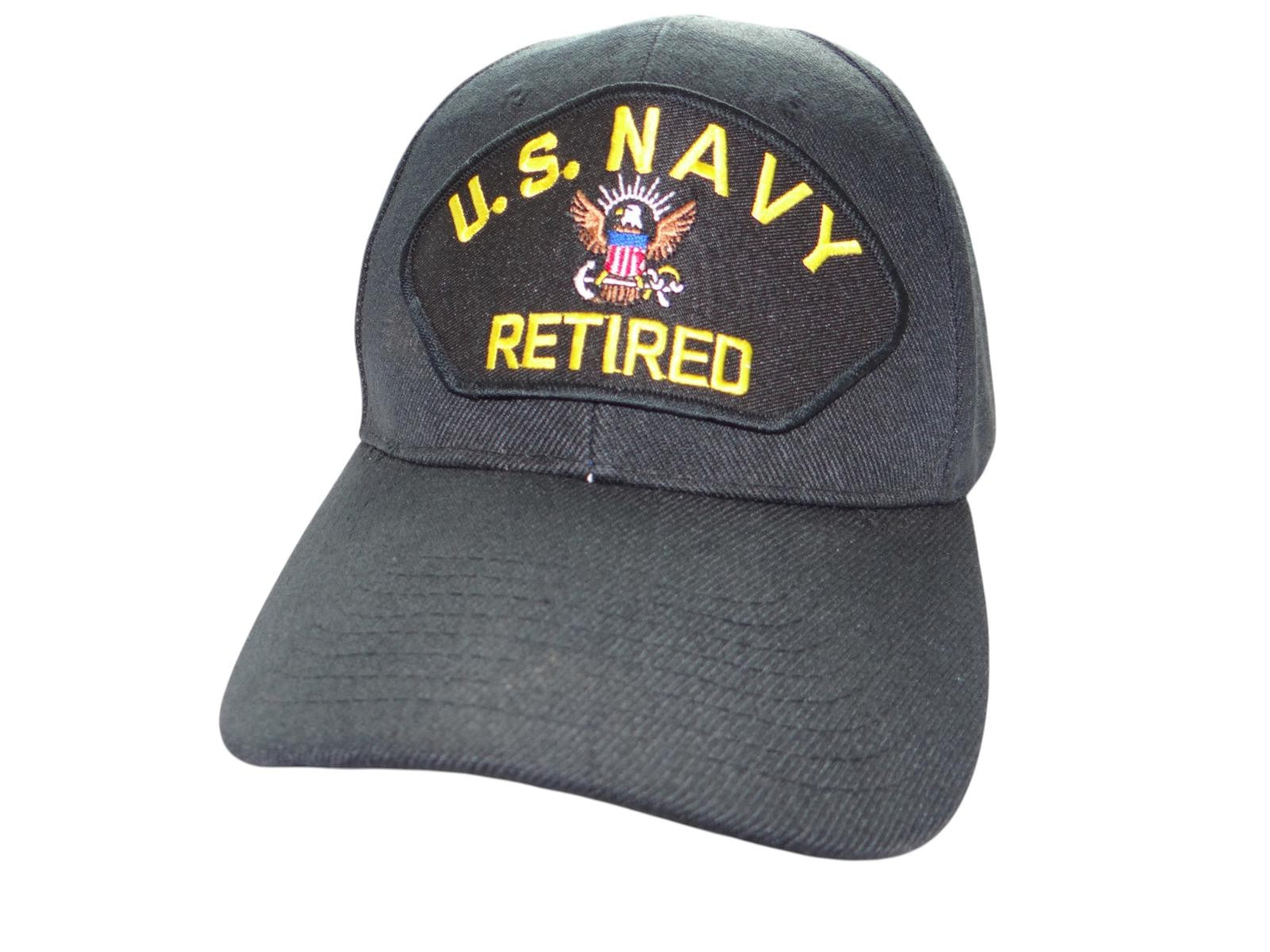 U.S. Navy Retired Black Baseball Cap