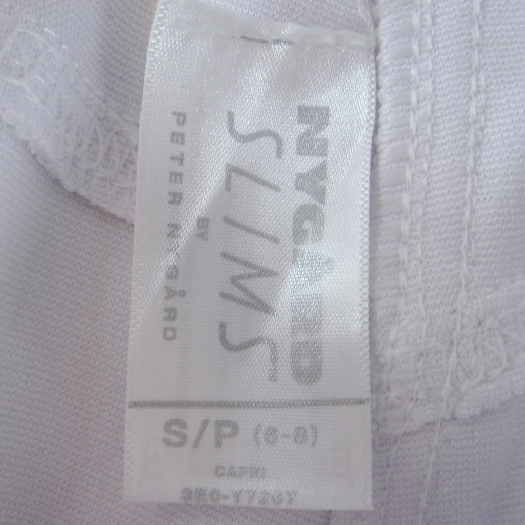 NWT-Nygard Slims White Capri Pants Womens Small Pull On Tummy Control MSRP $49