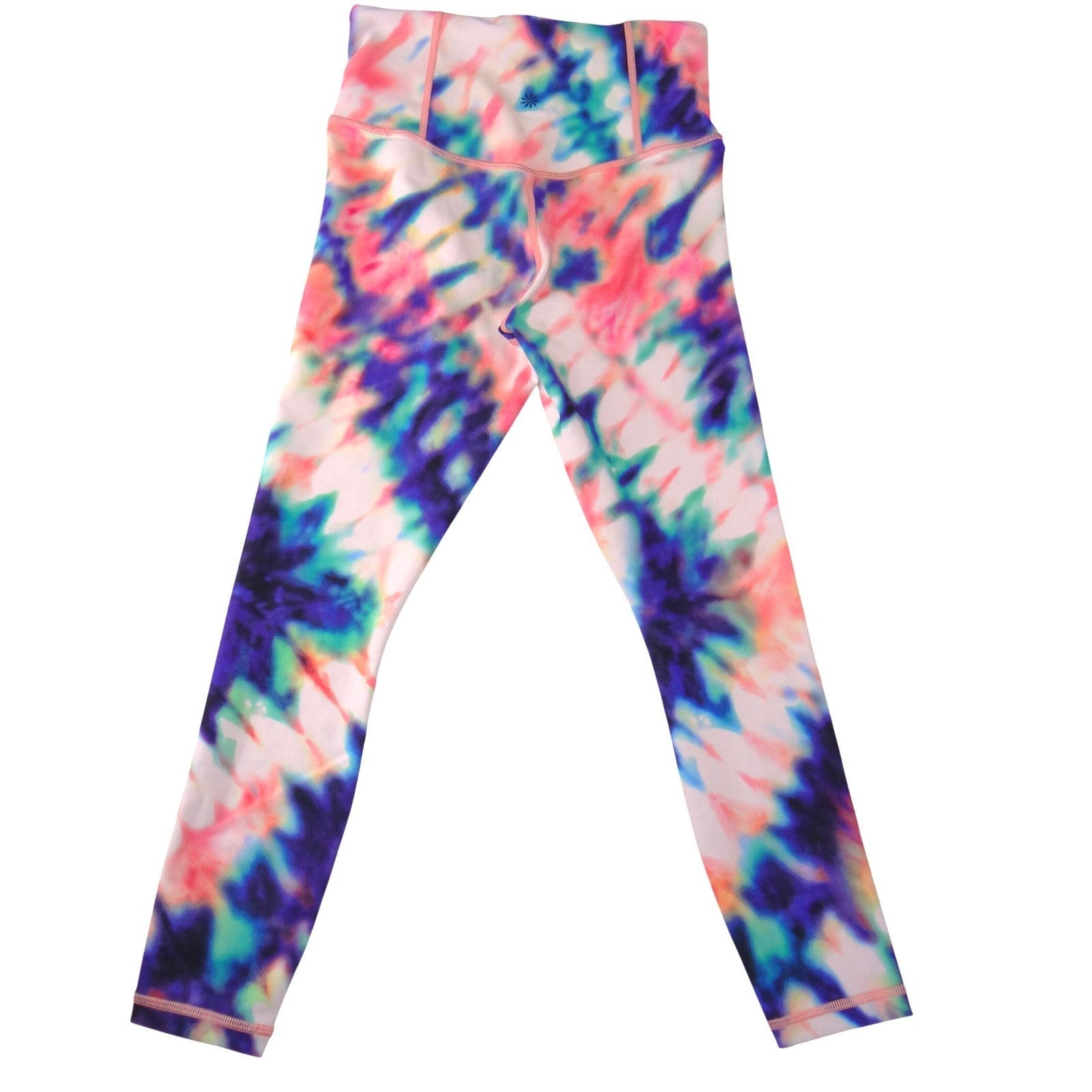 Athleta Elation Tie Dye 7/8 Tight Leggings Womens XS Multi Color High Rise