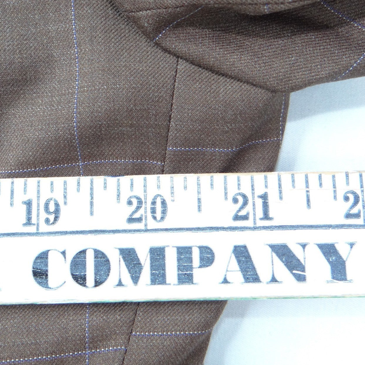 Canali Mens Brown Windowpane Wool Blazer Sport Coat Made in Italy 42R 43R