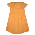 Madewell Ochre Mustard Yellow Button Front Crepe Mini Dress Womens Small S