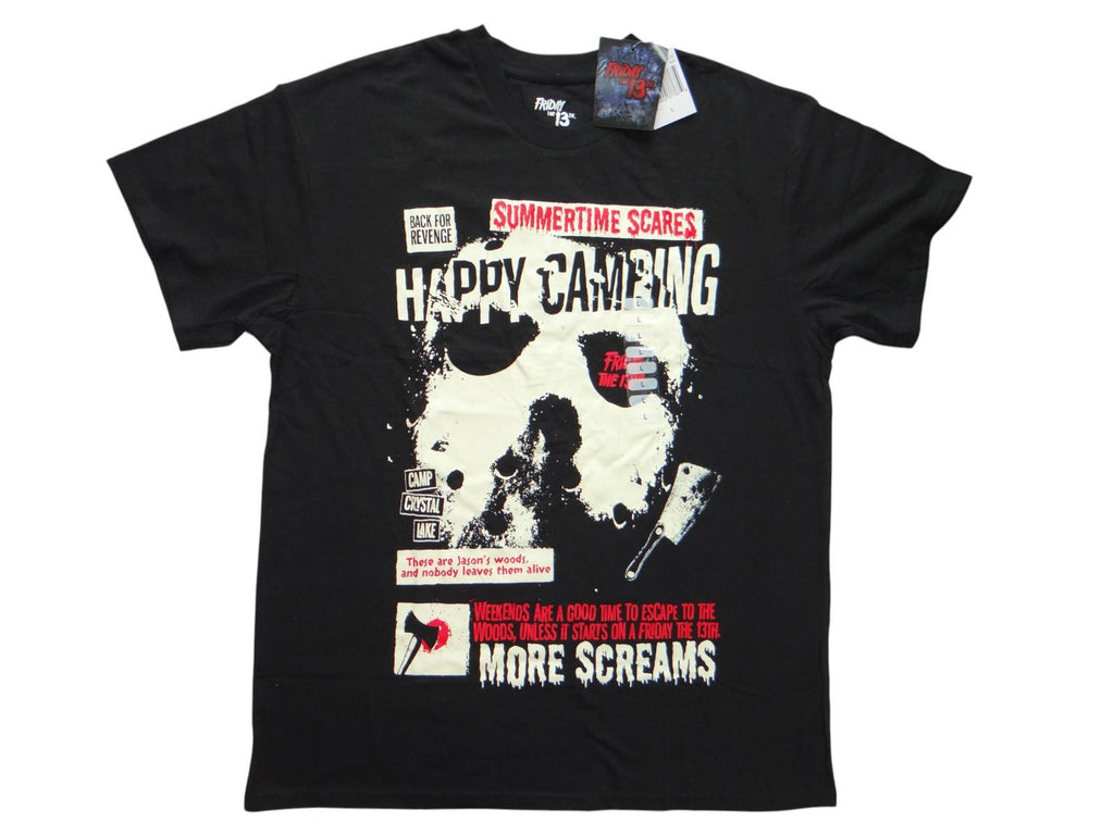 Friday the 13th Happy Camping Graphic T-Shirt